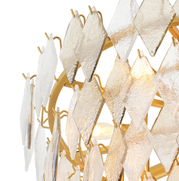 Rhombus L chandelier by Eichholtz