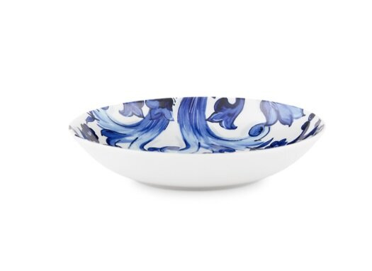 Set of two Dolce&Gabbana porcelain plates, Blu Mediterraneo