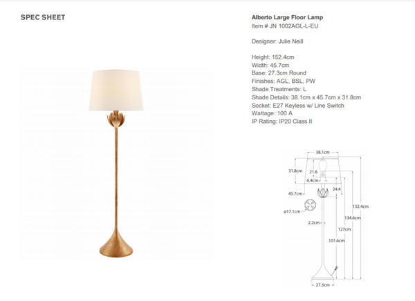 Julie Neill Alberto floor lamp