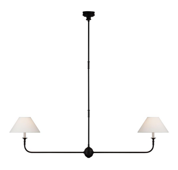 Piaf Large Two Light chandelier by Thomas O'Brien