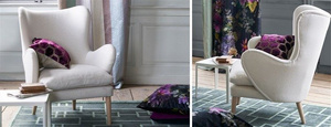 Poduszka dekoracyjna Designers Guild Shalimar Garden Amethyst 