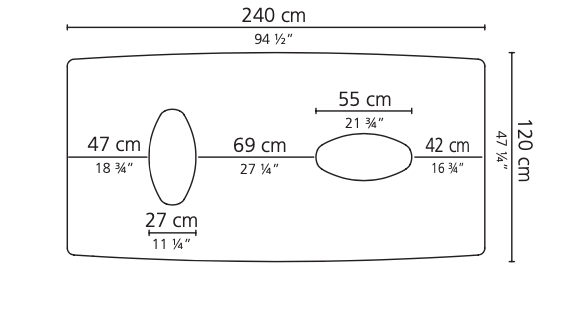 Tangeri 240 table by Casamilano