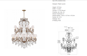 Ralph Lauren Home Adrianna Large Chandelier