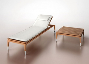 Smania Palmas garden chaise longue