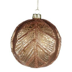 Christmas bauble in copper color