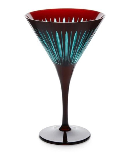 L'Objet Prism Martini Glasses - Bordeaux (Set of 4)
