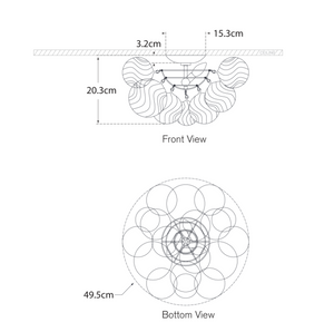 Julie Neill Talia 20" chandelier