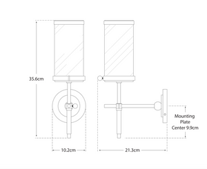 Bryant Bath wall lamp by Thomas O'Brien by Visual Comfort