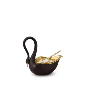 Miseczka na przyprawy w kształcie łabędzia L'Objet, z kolekcji Swan