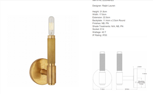 Kinkiet Ralph Lauren Home Barrett Small 