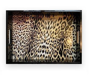 Roberto Cavalli Home tray, from the Jaguar collection (Large)