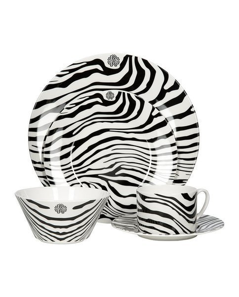 Roberto Cavalli Home platter, from the Zebrage collection
