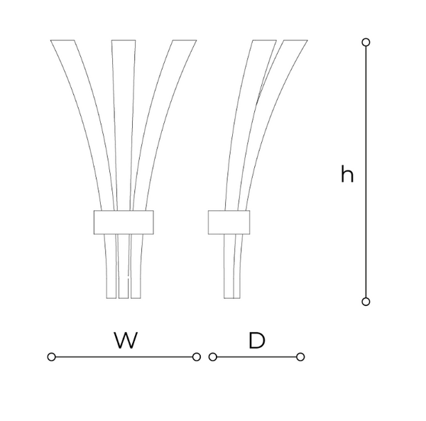 Pulsa wall lamp 439/AP3 by Italamp