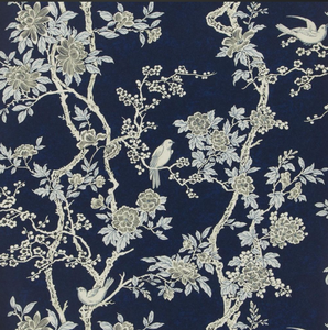 Tapeta Marlowe Floral-Prussion Blue Ralph Lauren Home, z kolekcji Signature Papers II