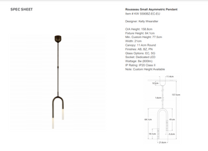 Lampa wisząca Kelly Wearstler Rousseau Small