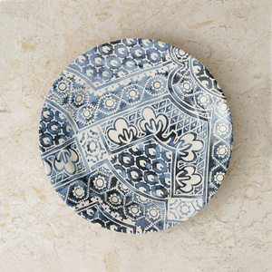Talerz obiadowy Ralph Lauren Home, z kolekcji Cote D'Azur Batik