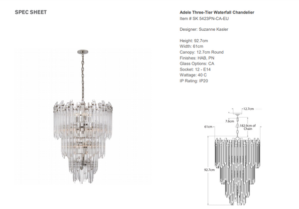 Suzanne Kasler Adele chandelier