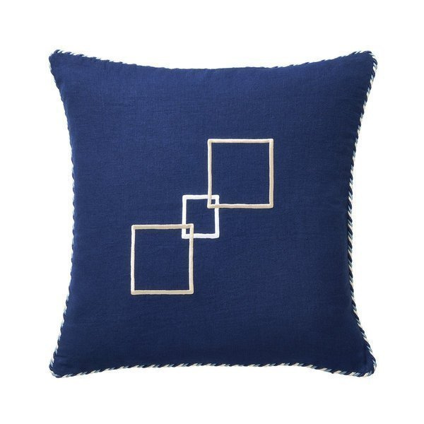 Decorative pillow by Yves Delorme, from the Escale collection