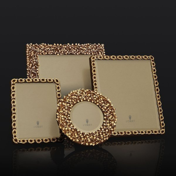Gold-plated L'Objet Lorél Photo Frame