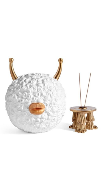 Figurka do palenia kadzidełek - L'Objet Haas Brothers Monster Incense Burner Gold