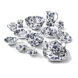 Ralph Lauren Home x Burleigh Garden Vine sugar bowl (Indigo)