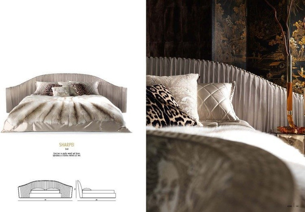 Łóżko Sharpei marki Roberto Cavalli Home Interiors