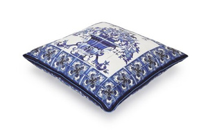 Dolce&Gabbana silk pillow, Blu Mediterraneo 