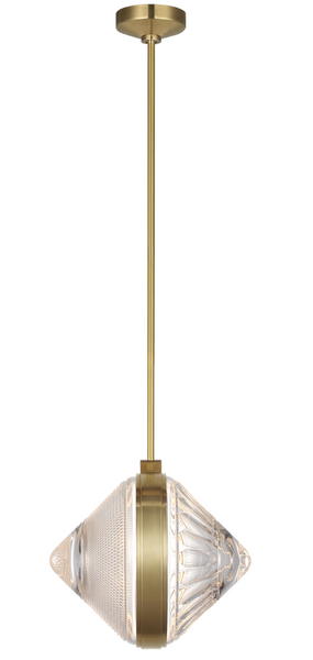 Lampa wisząca Copper Coast 15” karo & olive projektu Waterford