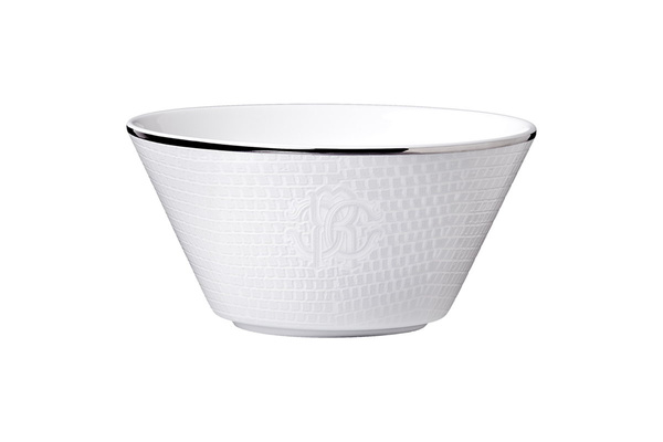 Miseczka na owoce Roberto Cavalli Home, z kolekcji Lizzard (Platin)