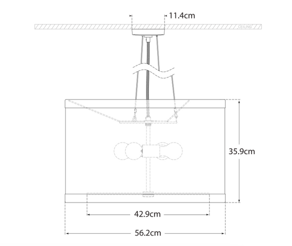 Lampa wisząca Walker Medium projektu Kate Spade New York 