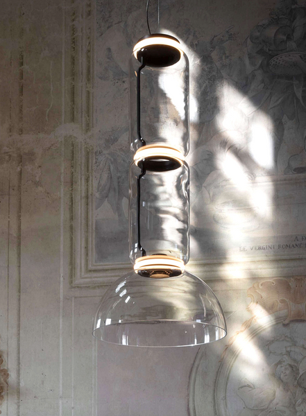 Noctambule 2 Low Cylinder Bowl pendant lamp by Flos
