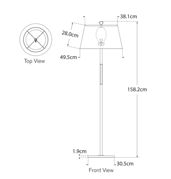 Lampa podłogowa Griffin Large projektu Amber Lewis
