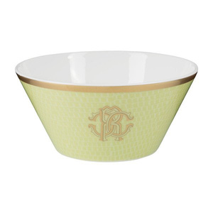 Zestaw sześciu miseczek Roberto Cavalli Home, z kolekcji Lizzard (Sunrise)