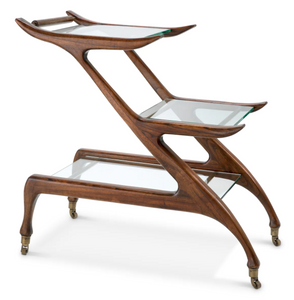 Manzo Double serving trolley from Eichholtz