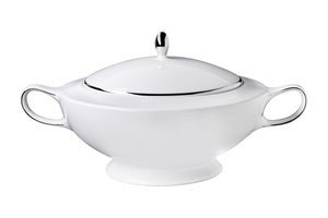 Roberto Cavalli Home soup tureen, from the Lizzard collection (Platin)