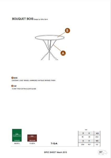 Stolik Bellavista Collection Buquet Bois