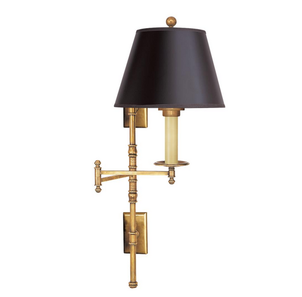 Dorchester Double Swing Arm wall lamp by Chapman & Myers 