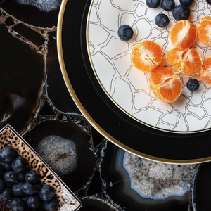 Talerz obiadowy Roberto Cavalli Home, z kolekcji Giraffa