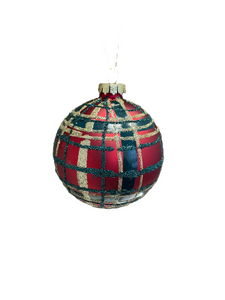 Christmas bauble in red color