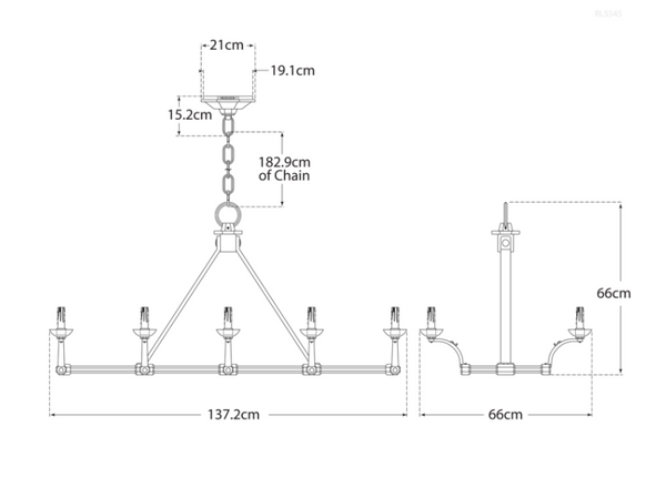 Ralph Lauren Home Robertson chandelier