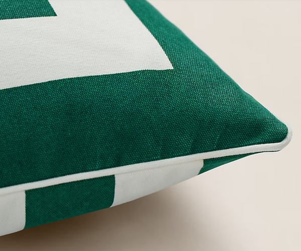 Ralph Lauren Home's Holton Green White decorative cushion