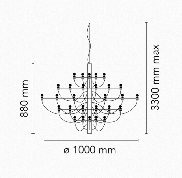 Lampa wisząca 2097/50 marki Flos