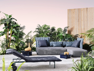 Flair modular garden sofa by Gervasoni 1882
