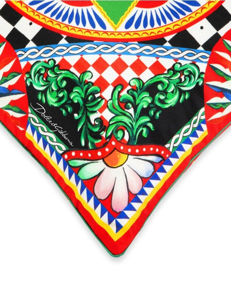 Dolce&Gabbana silk cushion, Carretto Siciliano