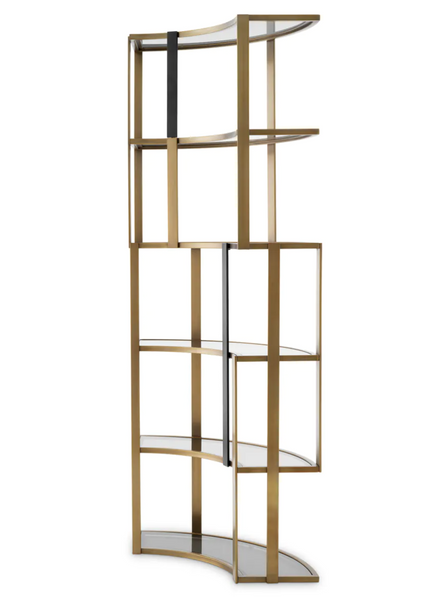 Clio Corner bookcase by Eichholtz