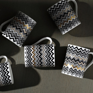 Missoni Home mug, from the Zig Zag Gold collection
