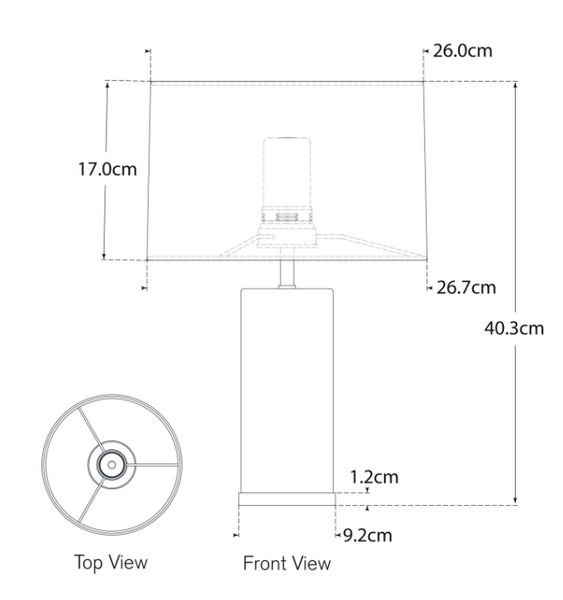 Lampa stołowa bezprzewodowa Lineham 16" projektu Aerin
