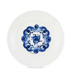 Set of two Dolce&Gabbana dinner plates, Blu Mediterraneo 