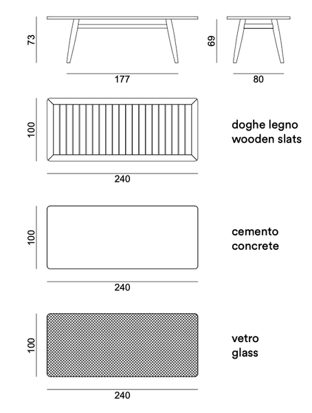 Eidos 133 table by Gervasoni 1882