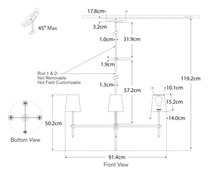 Żyrandol Bryant Large projektu Thomas O'Brien marki Visual Comfort